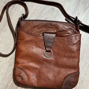 Jack‎ Georges Brown Leather crossbody Bag